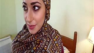 Arab Honey Enjoys Bouncing On Big Throbbing Dong